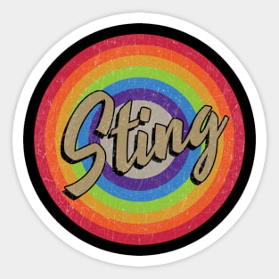 Limited Edition - Vintage Style - sting Sticker